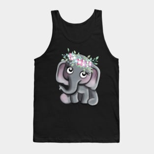 Flora the elephant Tank Top